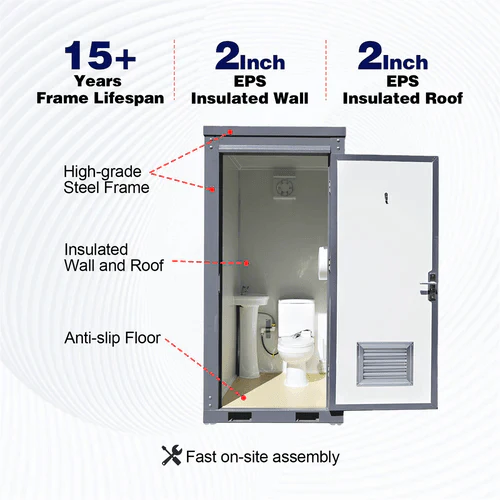 Mobile Toilet & Portable Shower Restroom Units Bathroom – Single, Double & Shower Models for Job Sites & Events - Image 8