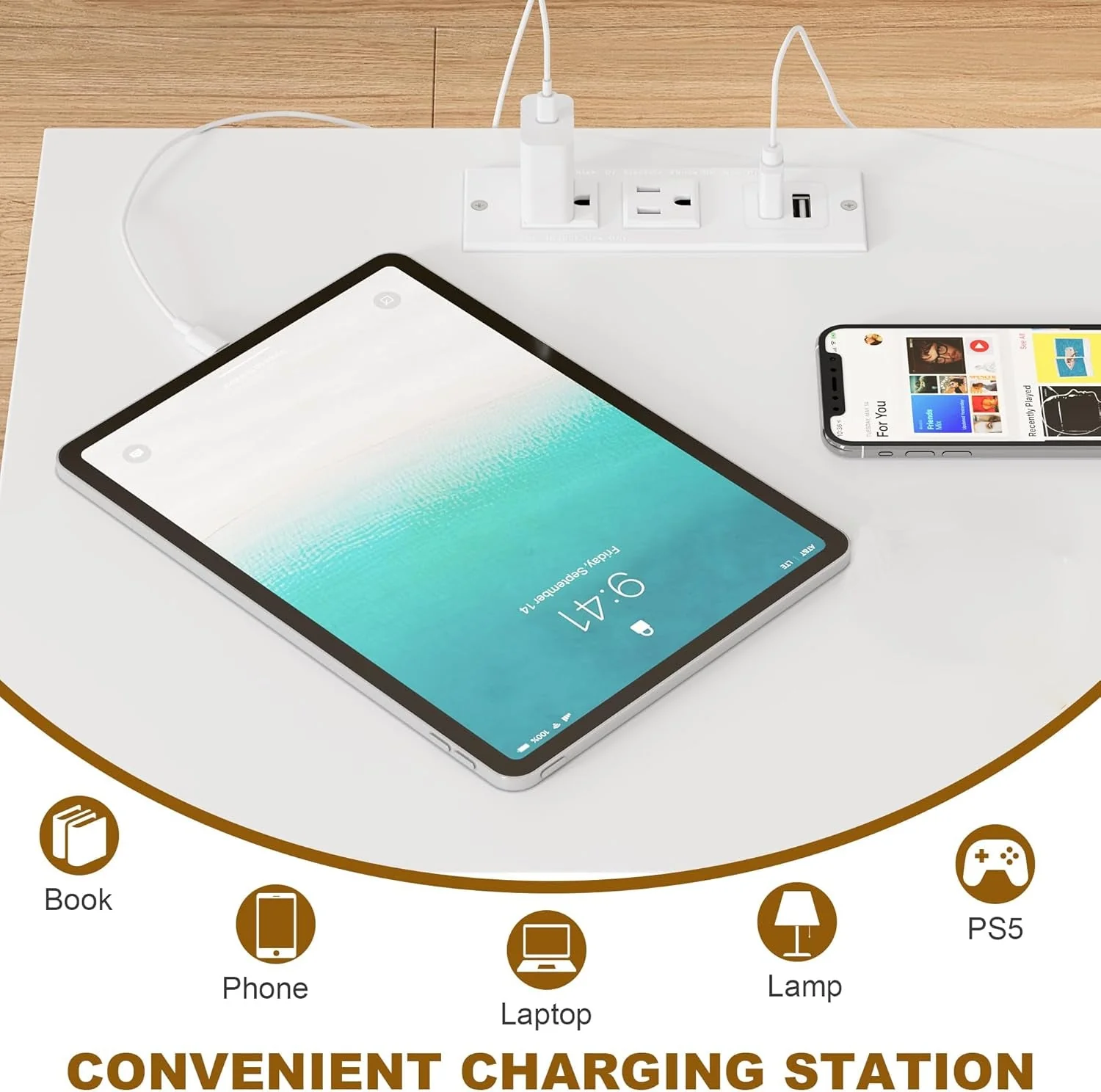 Modern 3 Drawer Bedroom Dresser Cabinet with USB Charging Station – Black & White Options - Image 5