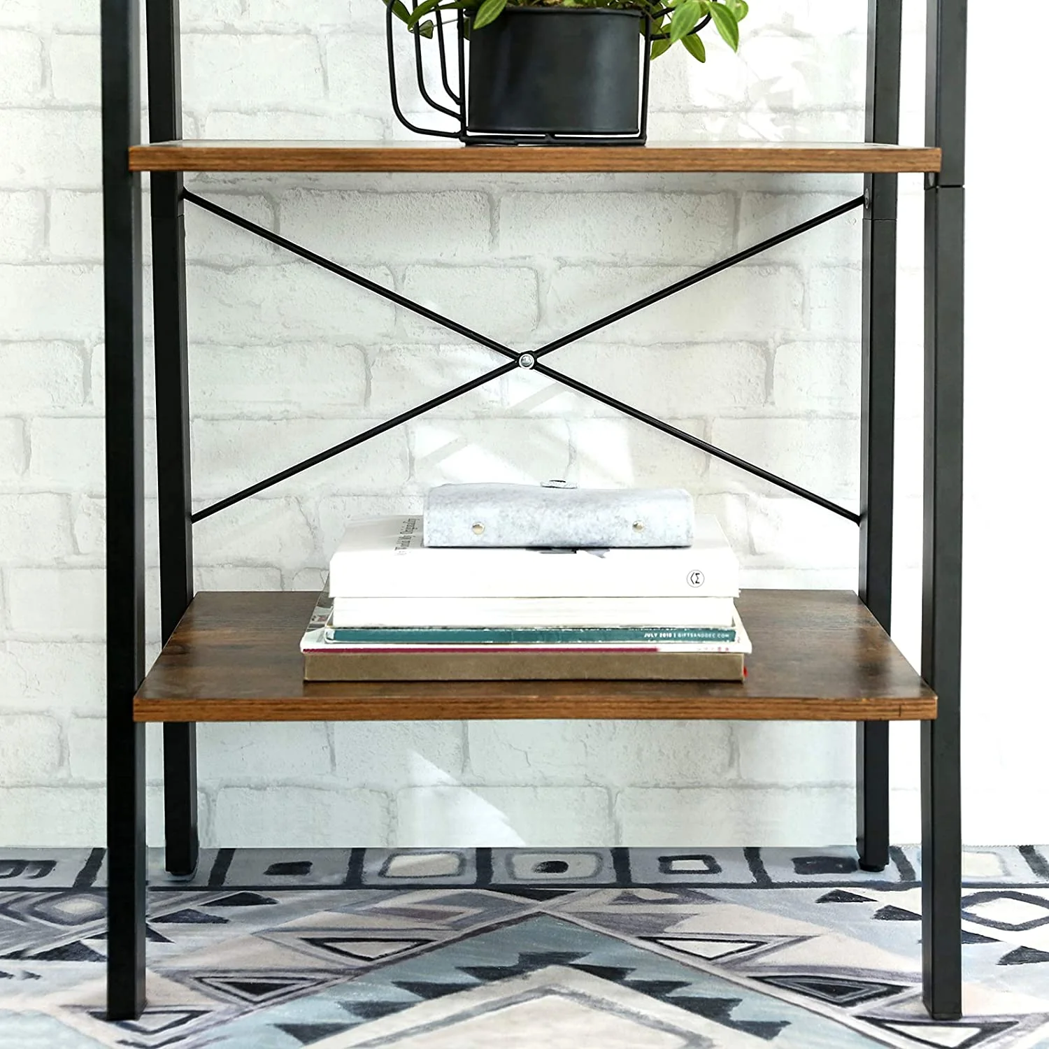 New Modern 4-Tier Ladder Bookshelf – Wood Display & Storage Rack for Home or Office – Model LS04 - Image 5