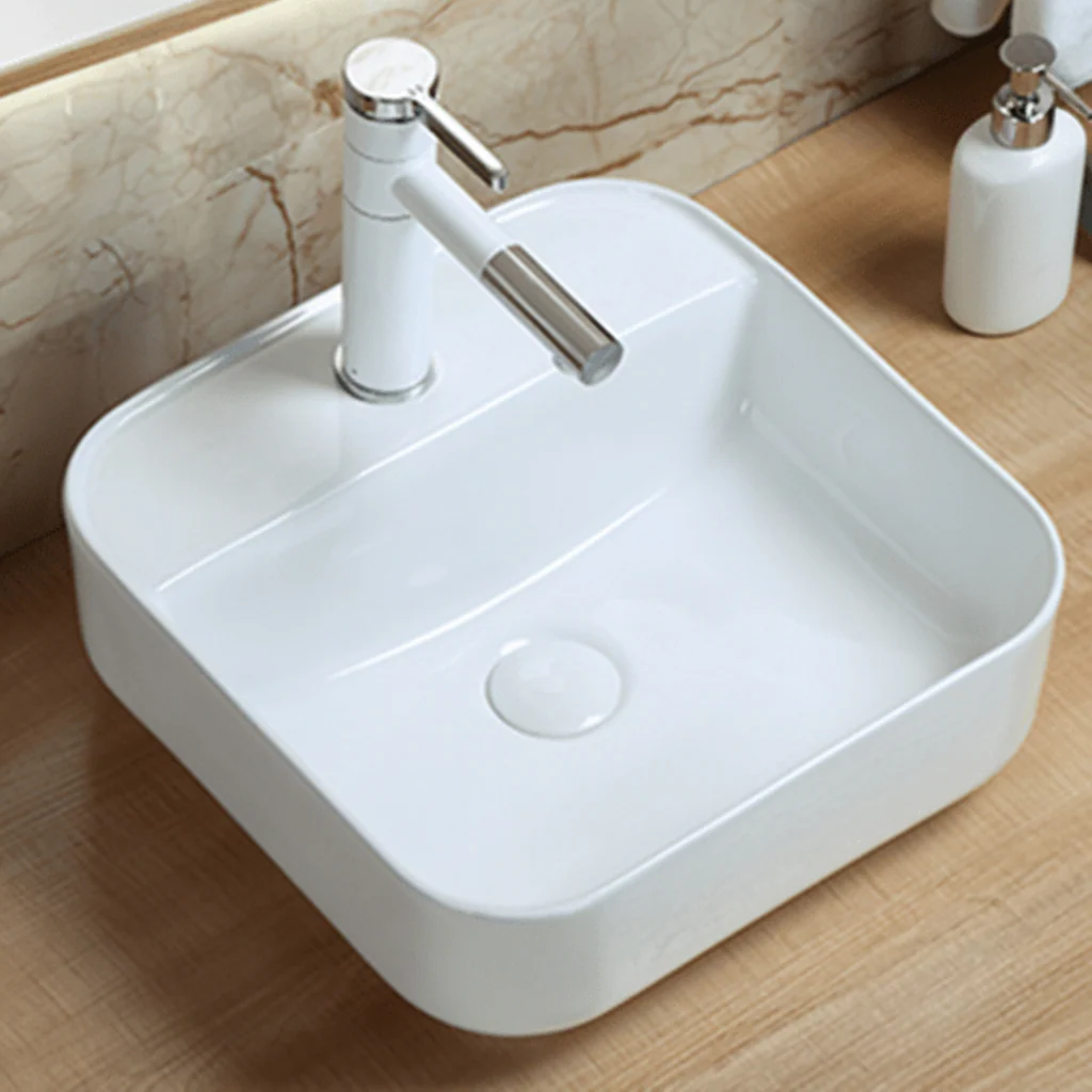 Modern Countertop Bathroom Sink Basin – Above Counter Vessel Vanity Bowl for Bathroom or Powder Room - Image 2