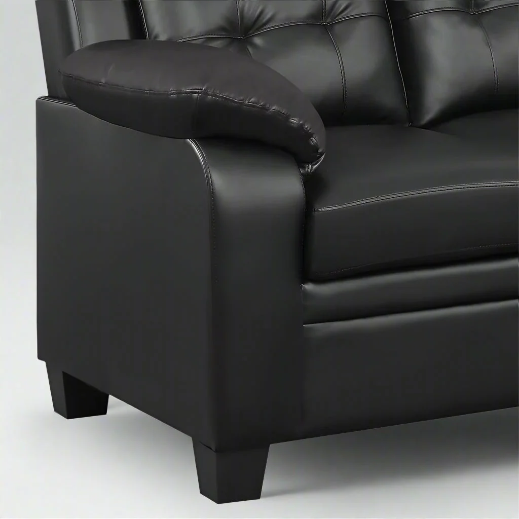 Modern 3-Piece Living Room Sofa Set – Stylish Leatherette Sofa, Loveseat & Armchair - Image 17