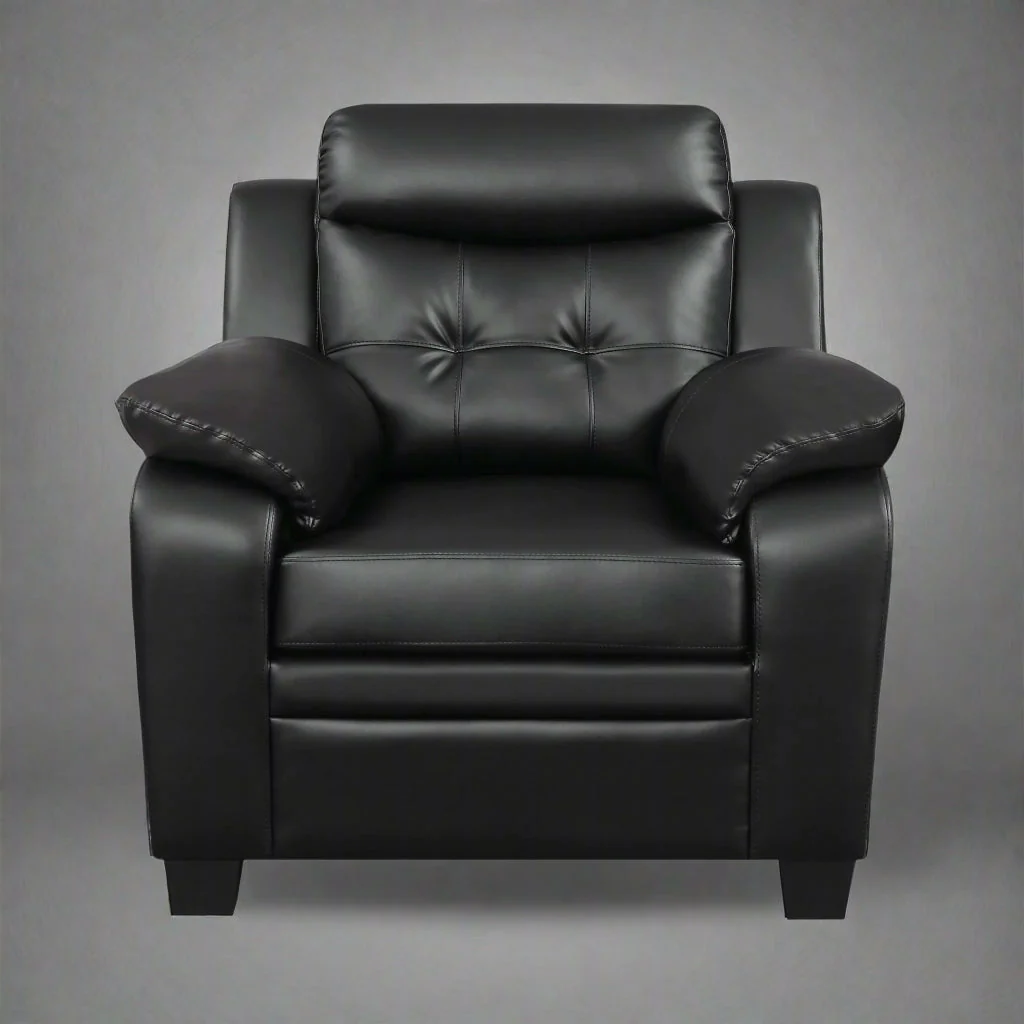 Modern 3-Piece Living Room Sofa Set – Stylish Leatherette Sofa, Loveseat & Armchair - Image 3
