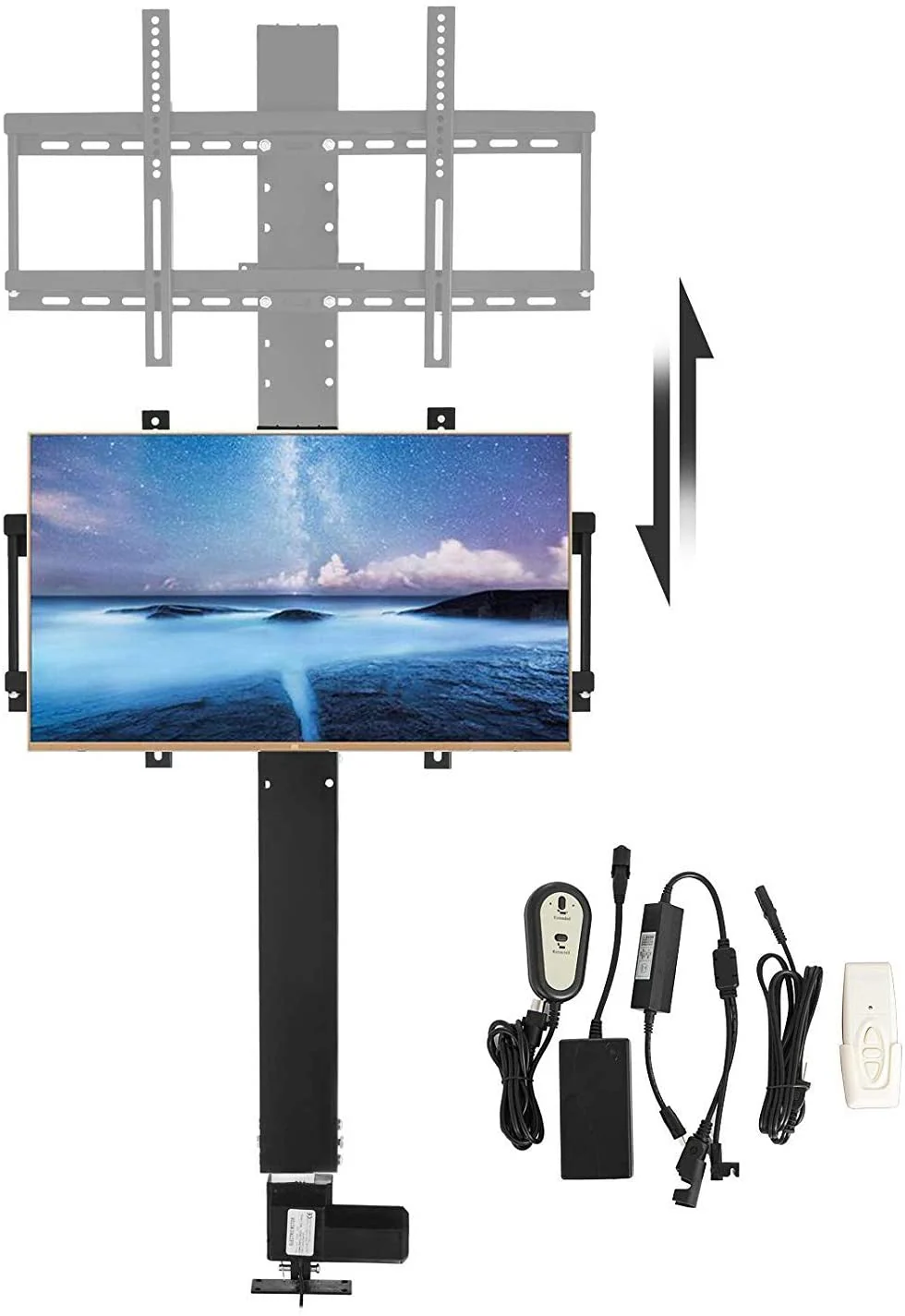 Motorized TV Lift Stand – Electric Adjustable Mount for 32–60" Flat Screen TVs | SKU: 1228836 - Image 5