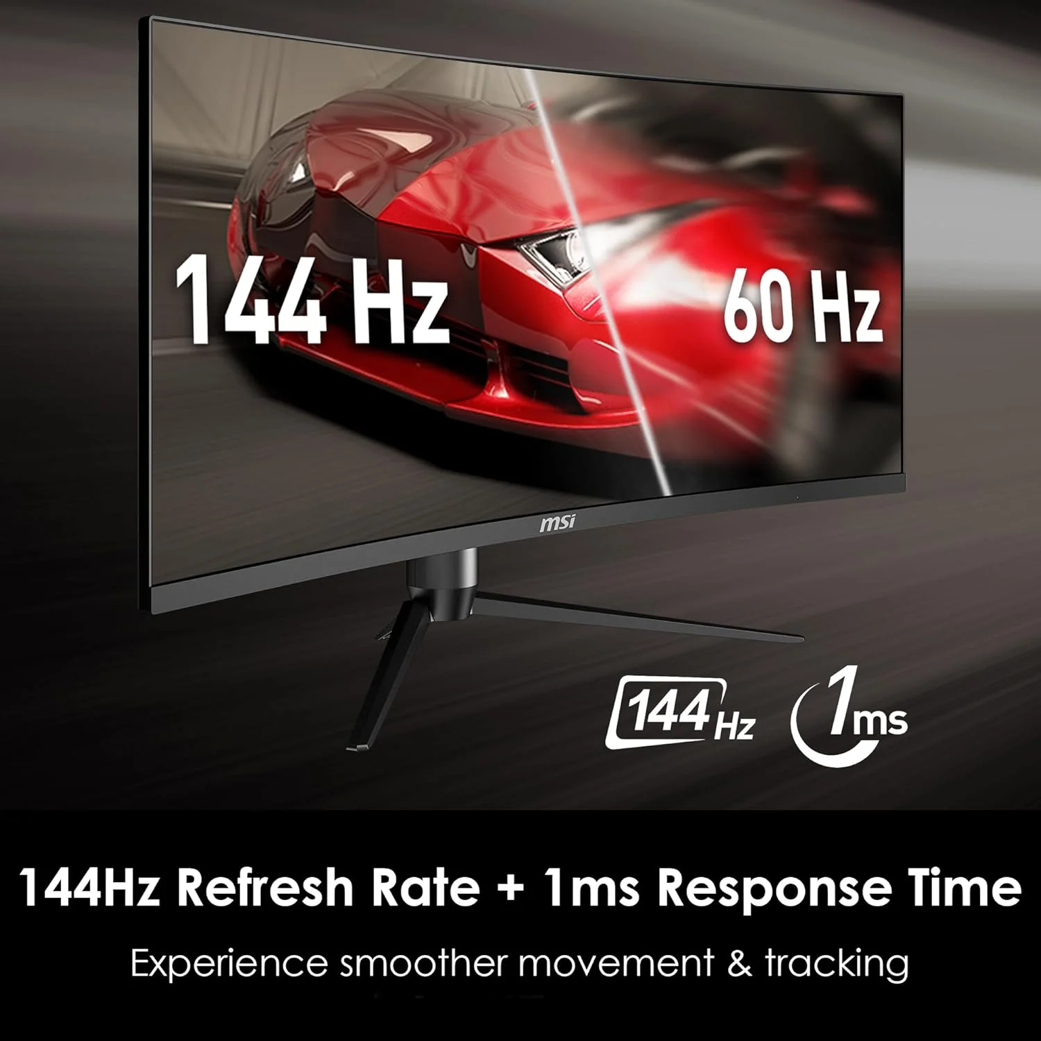 MSI Optix MAG342CQR 1500R Curvature 21:9 Aspect Ratio Narrow Bezel 1ms 3440x1440(UWQHD) 144Hz Refresh Rate Tilt/Swivel/Height/Pivot Adjustment 34" AMD Freesync Gaming Curved Monitor, Black, Pack of 1 - Image 3