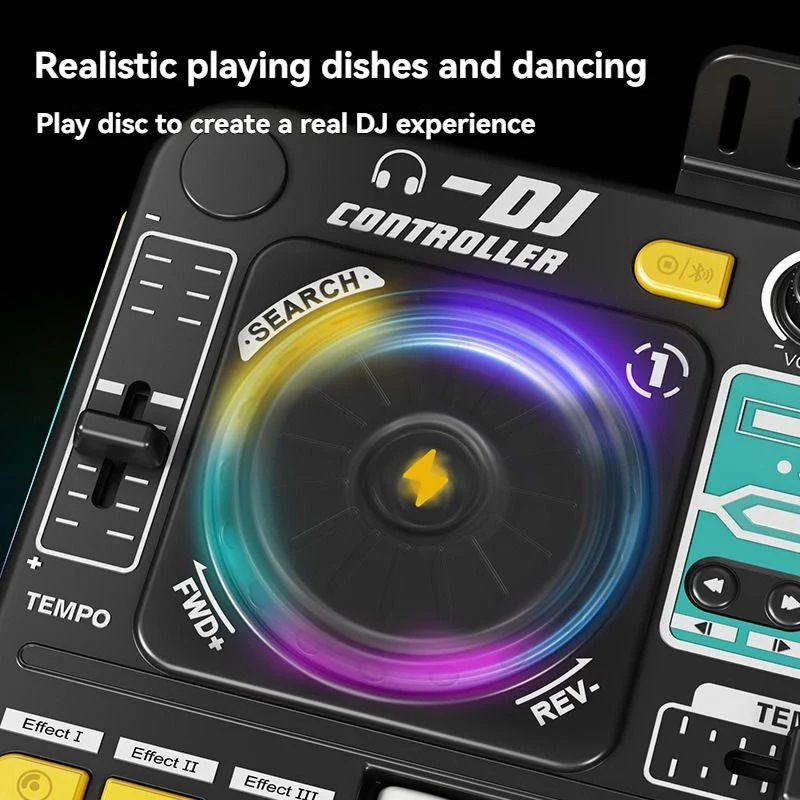 Multifunction DJ Microphone Toy Kids Karaoke Mic – Music & Voice Changing Microphone CPS321107 - Image 3
