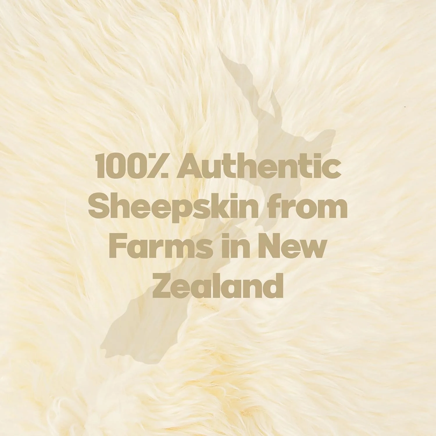 Natural Sheepskin Rug with Thick and Lush 2.5 Inch Pile | Hypoallergenic Sheep Fur Rug with Anti-Skid Back l Sheepskin Wool Area Rugs, Natural, 7 ft x 6 ft - Image 4
