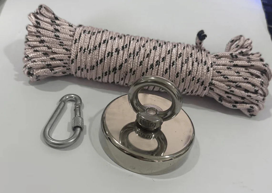 500 LBS Neodymium Fishing Magnet Kit – Heavy-Duty Recovery Tool | SKU: FM500 - Image 3