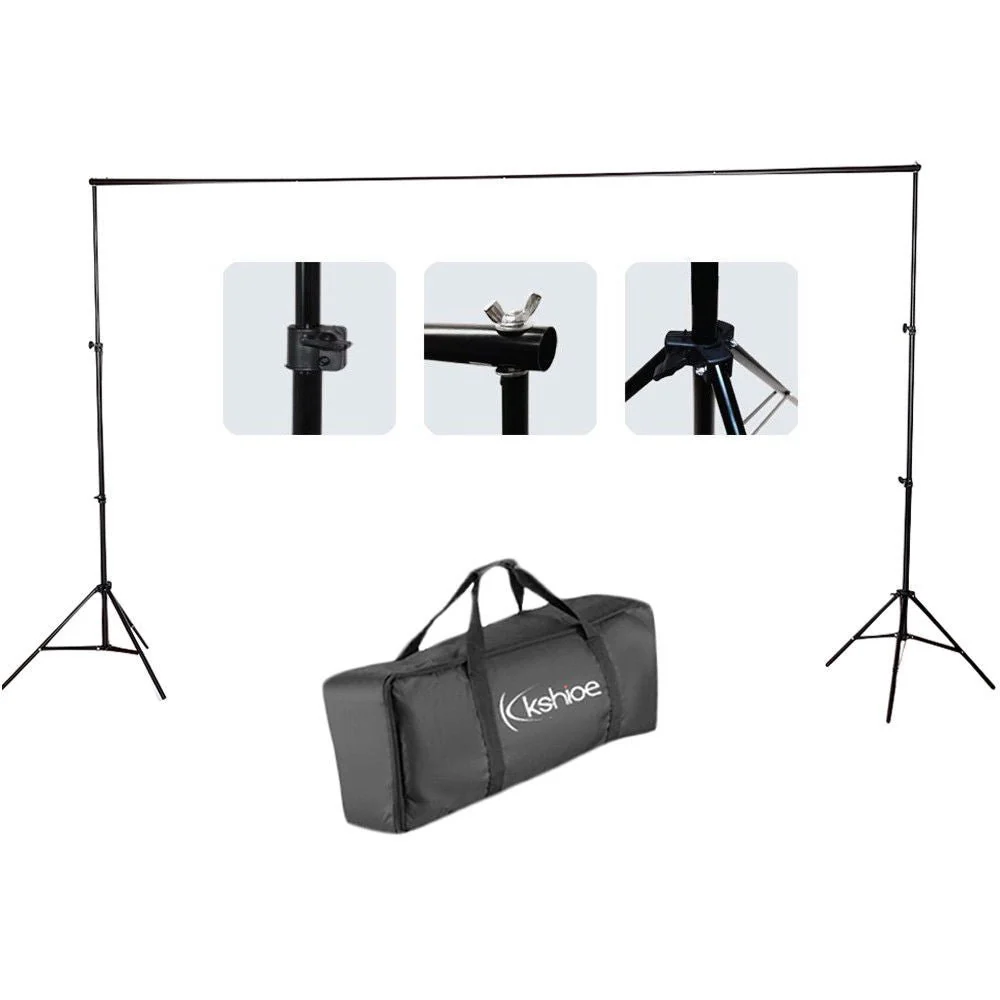 New 10FT Professional Photography Backdrop Stand Kit — Heavy-Duty Steel Support System - Image 5