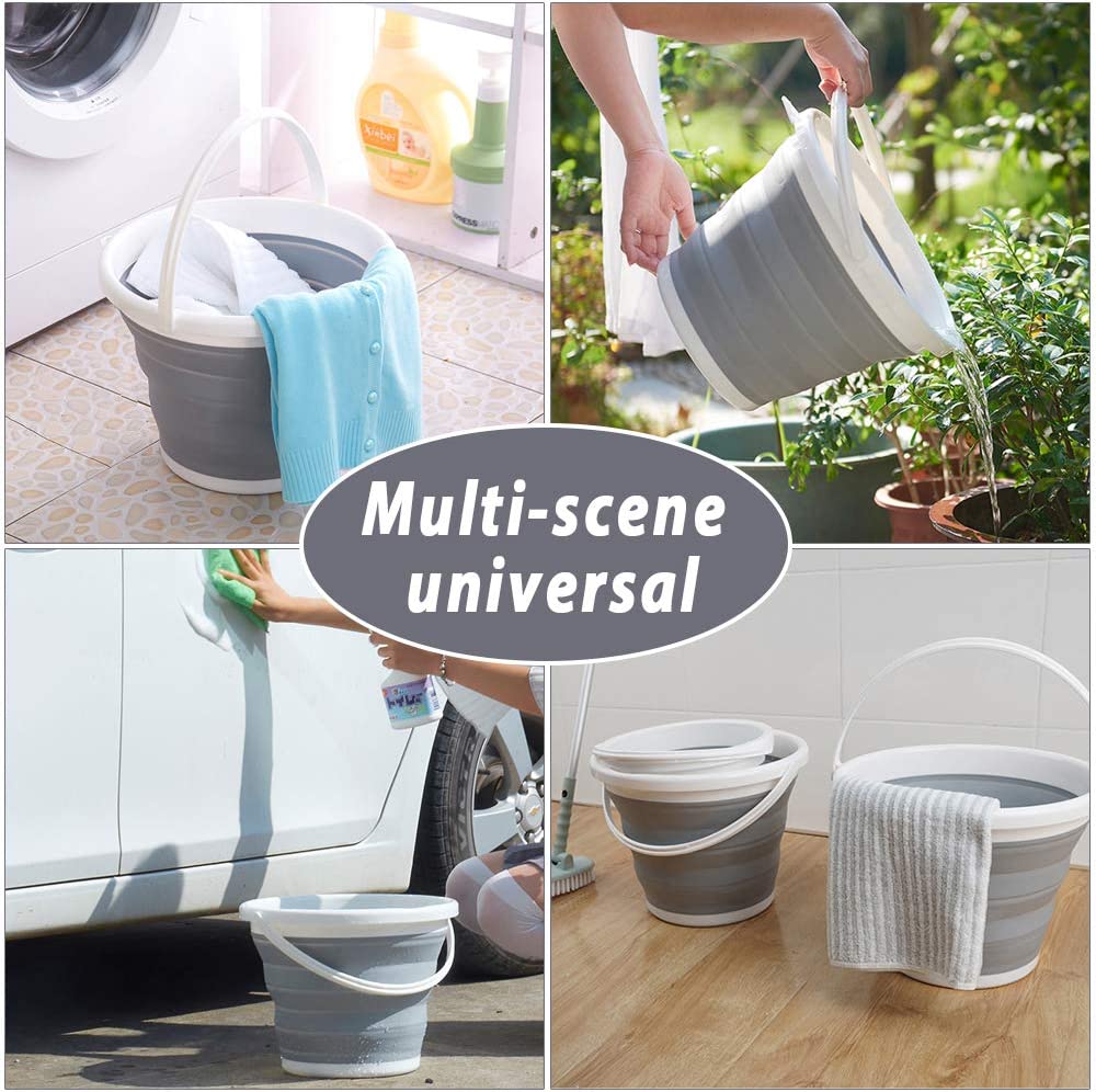 New 10L Collapsible Silicone Bucket – Portable Folding Bucket for Camping, Fishing & Travel 10L23 - Image 4
