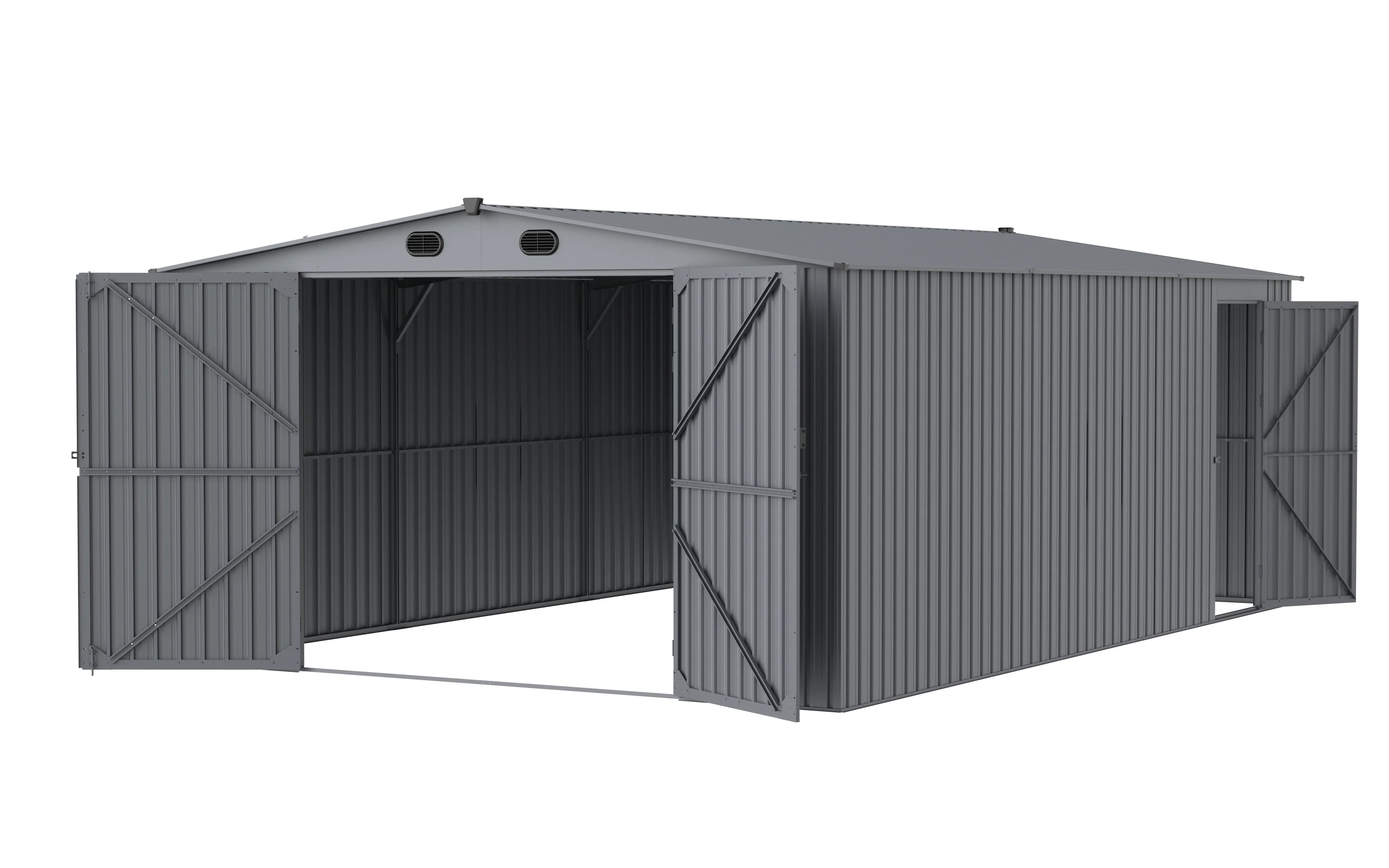New 10x20 & 13x20 FT Metal Storage Garage Sheds – Reinforced Steel Frame - Image 10