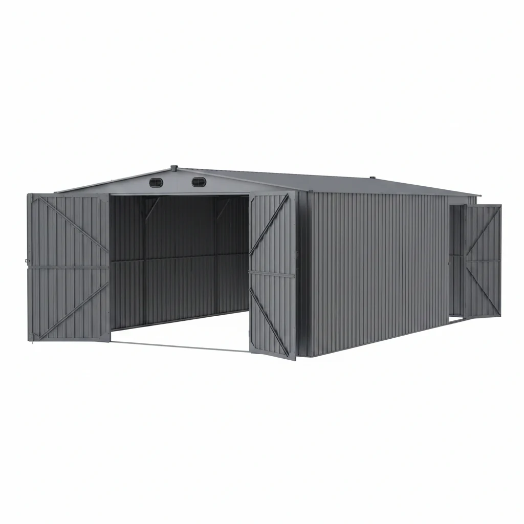 New 10x20 & 13x20 FT Metal Storage Garage Sheds – Reinforced Steel Frame - Image 4