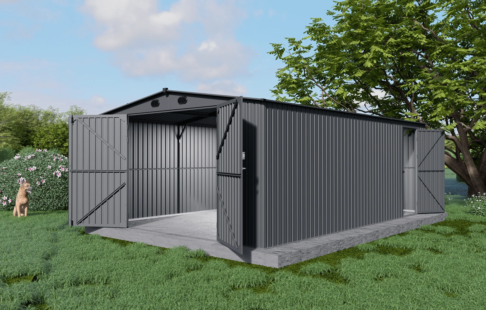 New 10x20 & 13x20 FT Metal Storage Garage Sheds – Reinforced Steel Frame - Image 5