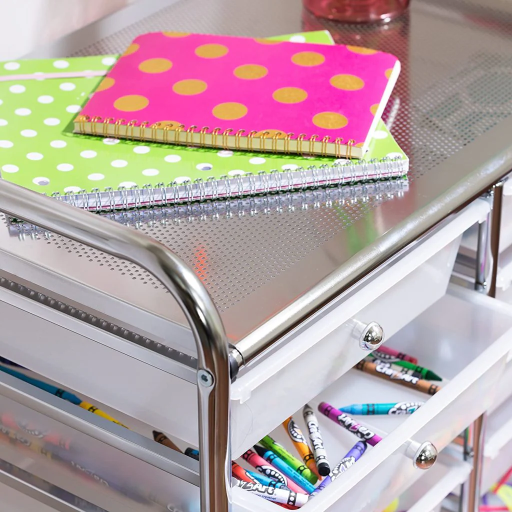 New 12-Drawer Rolling Plastic Storage Cart – Mobile Organizer with Durable Drawers for Home & Office S3109 - Image 3