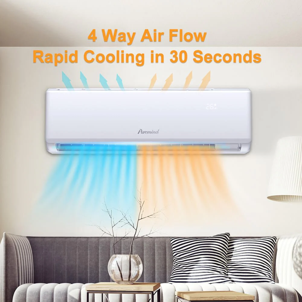 12000 & 24000 BTU Ductless Air Conditioner & Heater Split System – Energy Efficient, Whisper-Quiet Comfort - Image 3