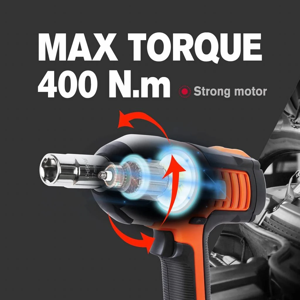New 12V DC 1/2" Electric Impact Wrench – Portable Car Lug Nut Tire Repair Tool 822021 - Image 2