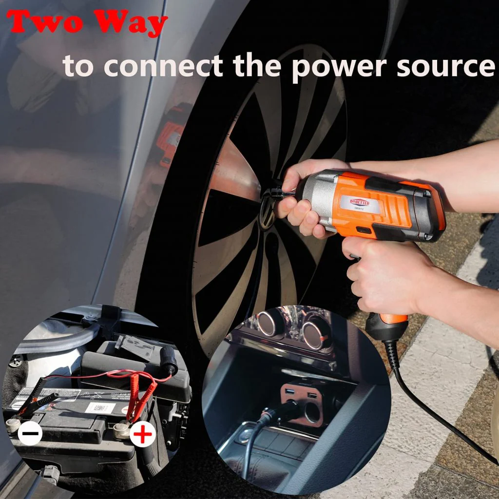 New 12V DC 1/2" Electric Impact Wrench – Portable Car Lug Nut Tire Repair Tool 822021 - Image 5