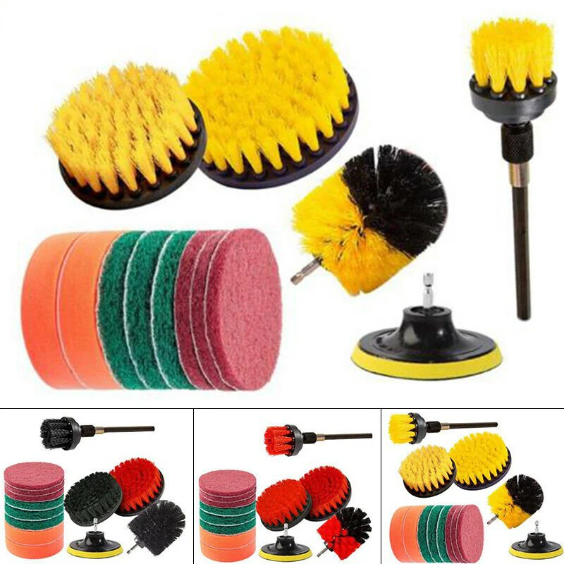 New 14-Piece Drill Brush Set – Power Scrubbing Cleaning Brushes for Drill Attachments 14PDB