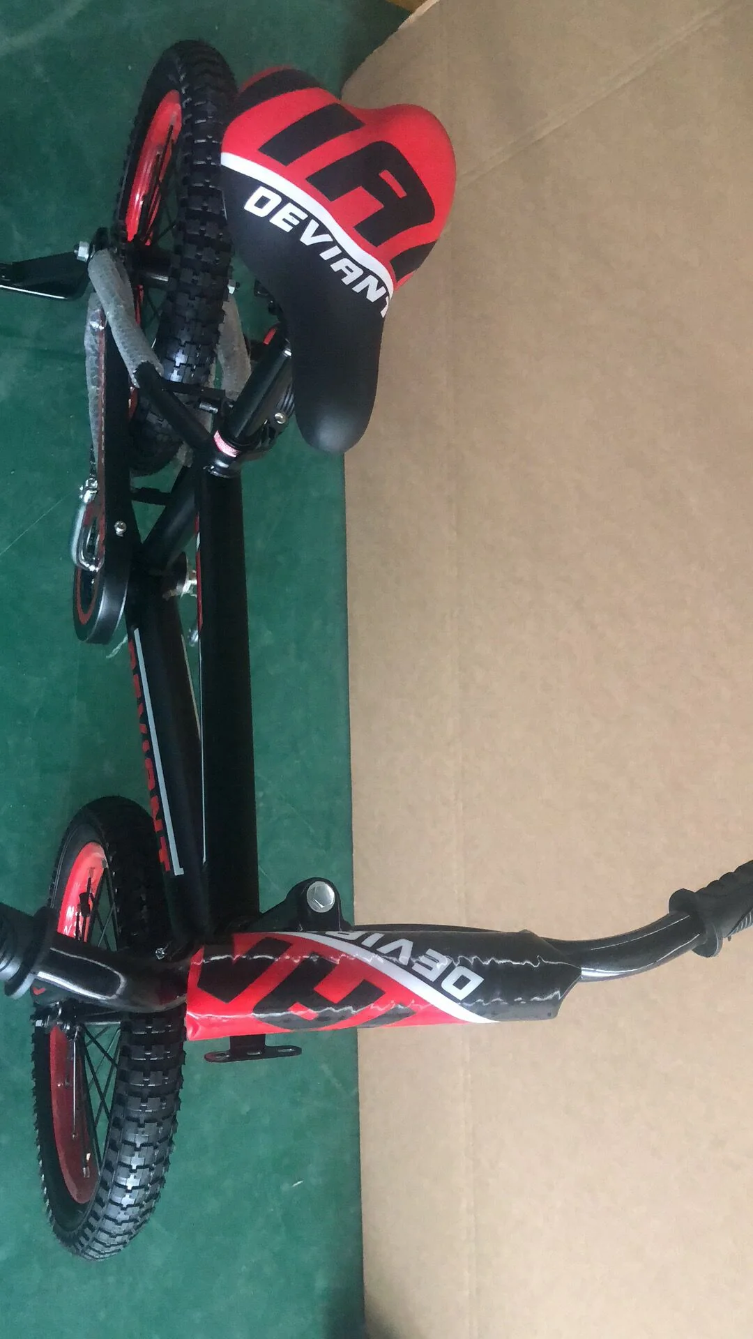 New 16-Inch Deviant Kids Bike – Black & Red Boys' Bicycle with Training Wheels NS37 - Image 4