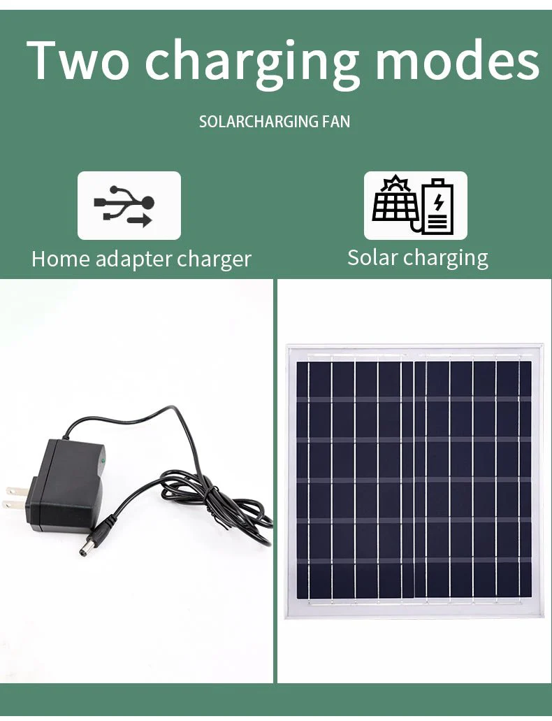 New 16″ Solar Powered Floor Stand Fan 4172023 - Image 6