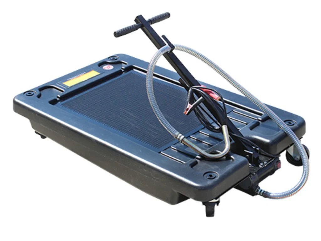 New 17 Gallon 12V Low Profile Oil Drain Pan – Heavy Duty Automotive Fluid Extractor 12VOP - Image 3