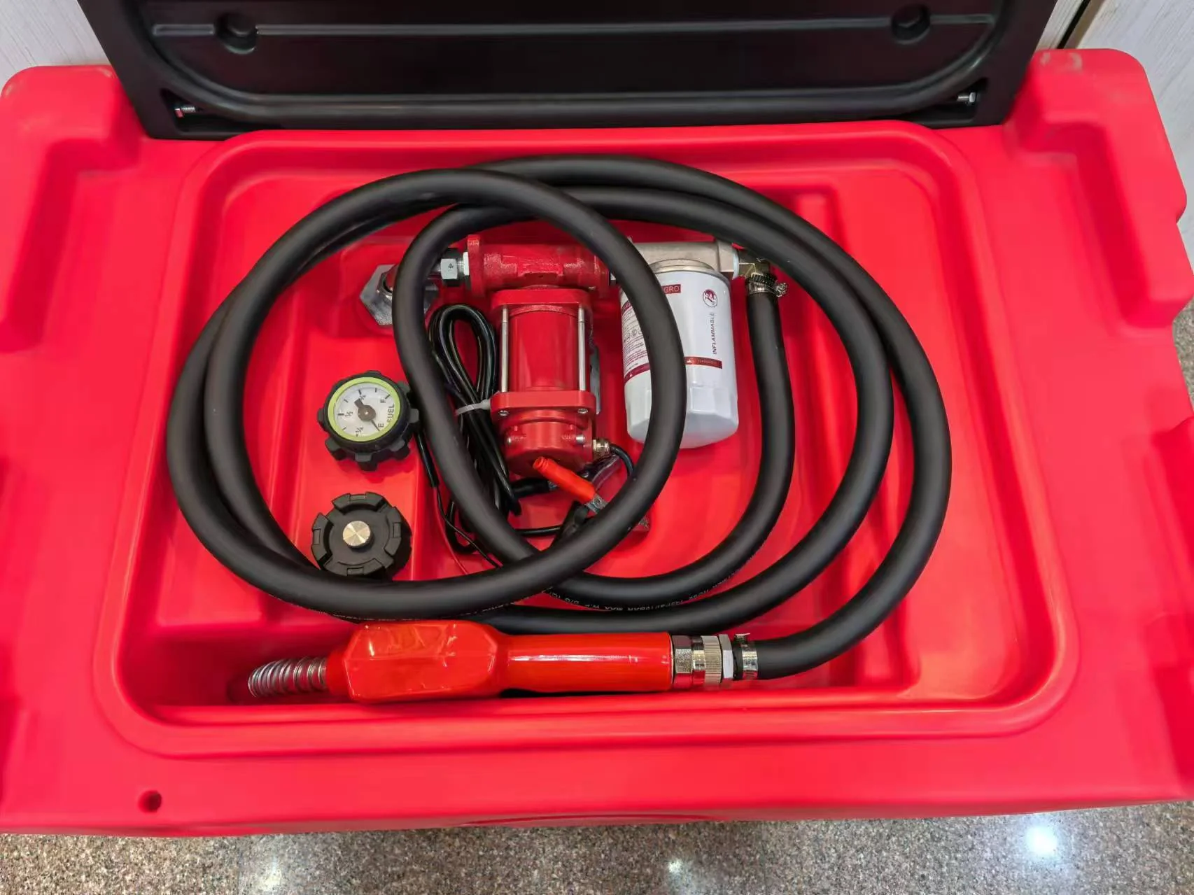 New 150L Fuel Transfer Tank with 40 LPM Gas & Diesel Pump – Portable Fuel Storage & Transfer System S1293 - Image 2