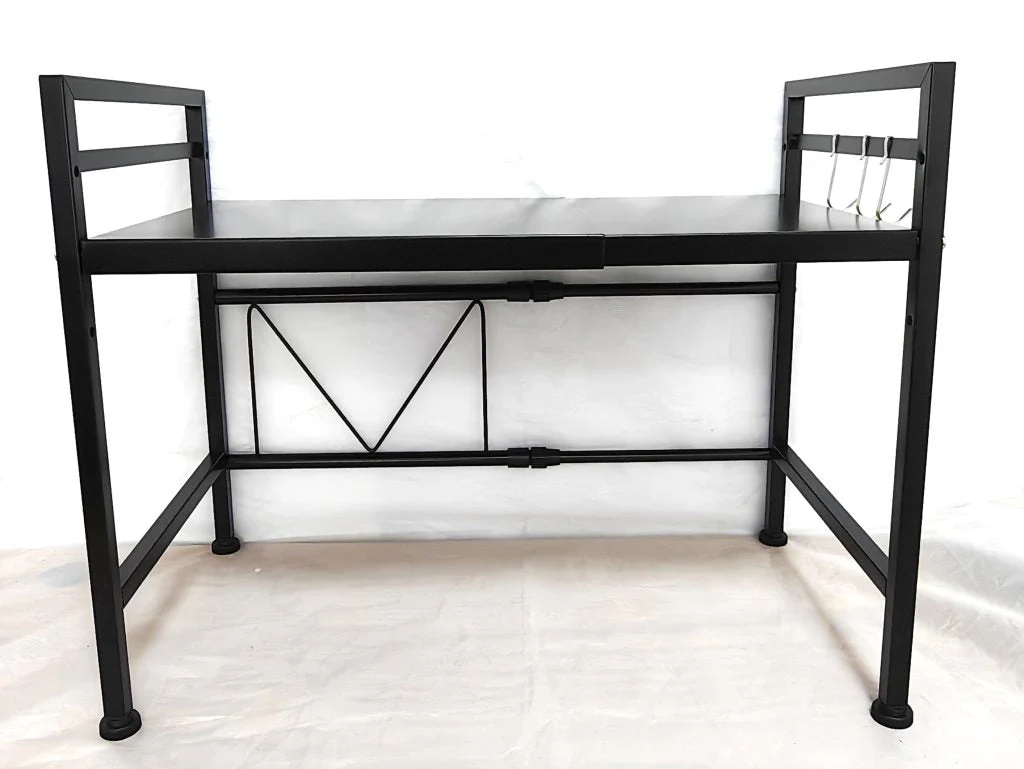 New 2-Layer Extendable Horizontal Microwave Oven Rack – Adjustable Space Saver Organizer ONKS1213 - Image 16
