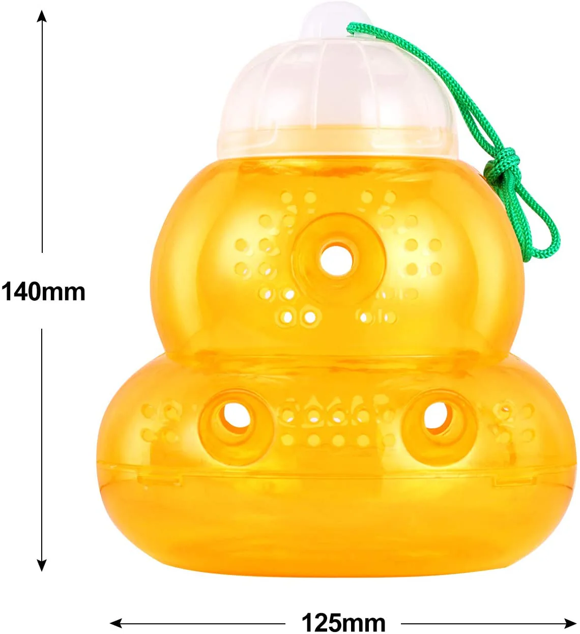 New 2-Pack Plastic Wasp Traps for Hornets, Bees & Yellow Jackets – Effective Outdoor Pest Control 462021 - Image 3