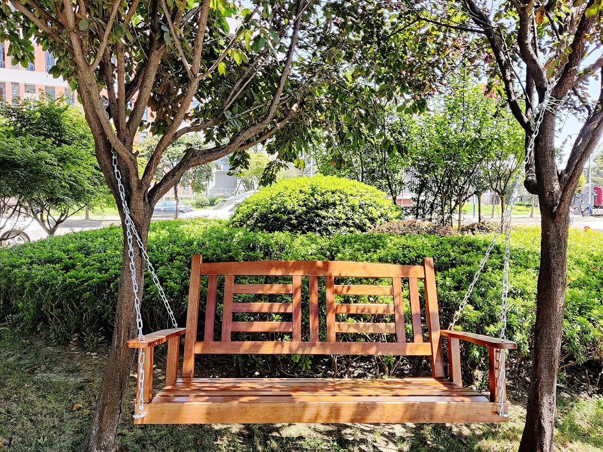 New 2 Person Wooden Patio Swing – Durable Outdoor Relaxation Seat 827216