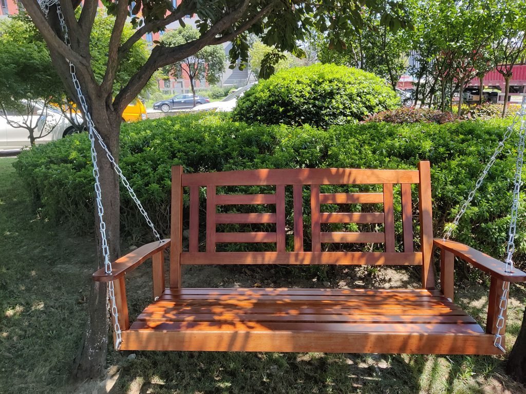 New 2 Person Wooden Patio Swing – Durable Outdoor Relaxation Seat 827216 - Image 2