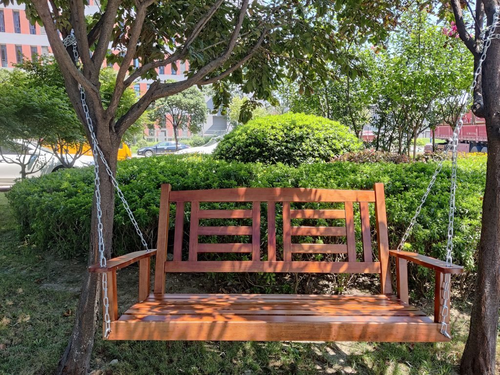 New 2 Person Wooden Patio Swing – Durable Outdoor Relaxation Seat 827216 - Image 4