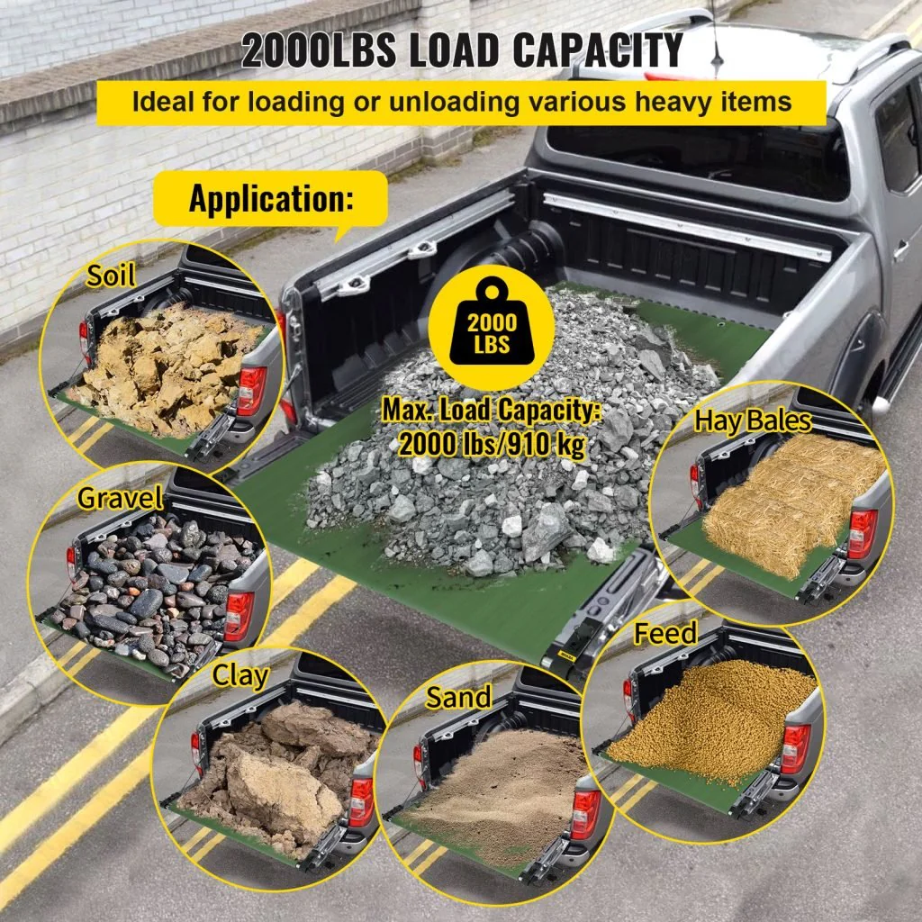 New 2000 lbs Capacity Pickup Truck Bed Unloader – Heavy Duty Tailgate Assist Lift 628524 - Image 3