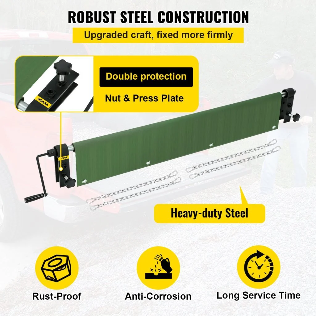 New 2000 lbs Capacity Pickup Truck Bed Unloader – Heavy Duty Tailgate Assist Lift 628524 - Image 4