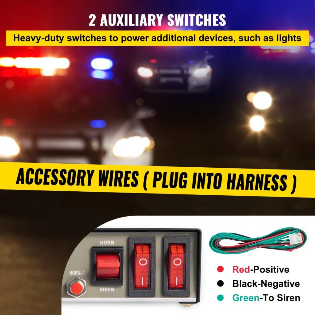 New 200W Emergency Siren System Bundle - 8-Tone Warning PA & Microphone - Image 5