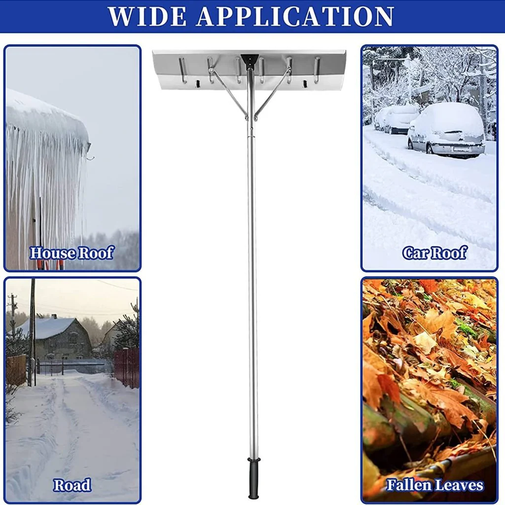 New 20FT Telescopic Aluminum Roof Snow Rake – Lightweight Snow Removal Shovel with Blade S1164 - Image 6