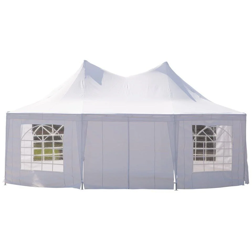 New 22 x 16 Ft Octagon PVC Party Tent – Waterproof High Roof Event Canopy with Church Windows – SKU S3074