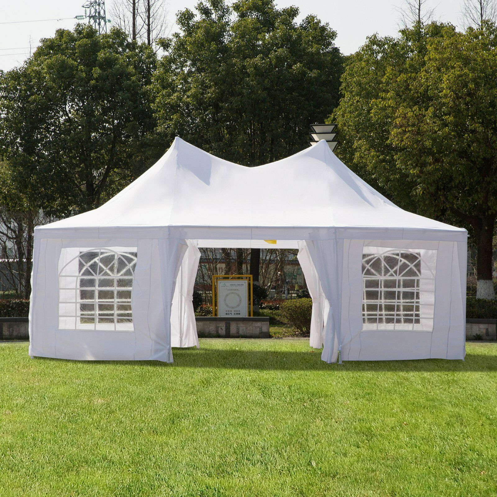 New 22 x 16 Ft Octagon PVC Party Tent – Waterproof High Roof Event Canopy with Church Windows – SKU S3074 - Image 2