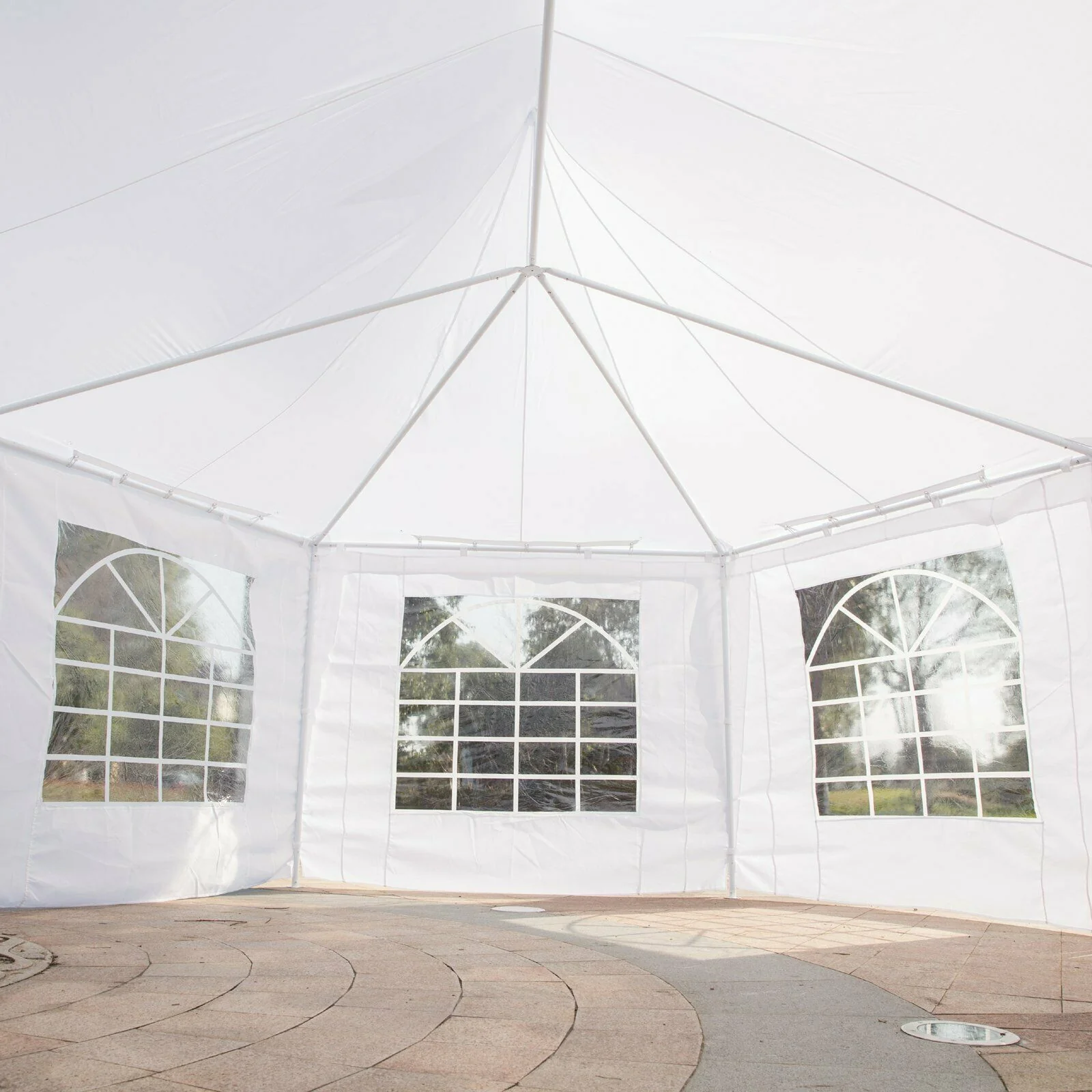 New 22 x 16 Ft Octagon PVC Party Tent – Waterproof High Roof Event Canopy with Church Windows – SKU S3074 - Image 5