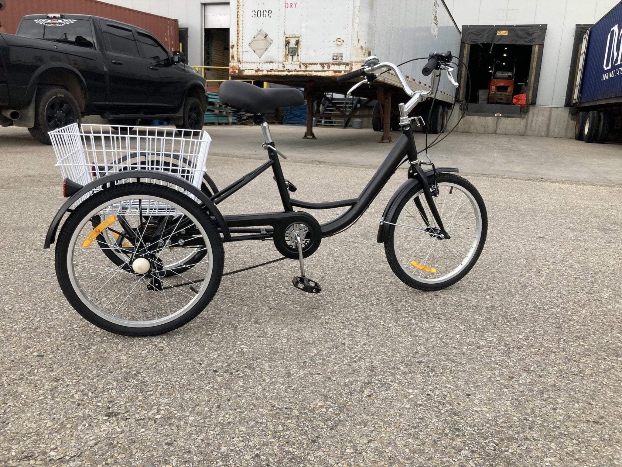 New 24-Inch Adult Tricycle 3-Wheel Bicycle with Basket – 7-Speed Shimano – SKU#TRI24ADULT - Image 10