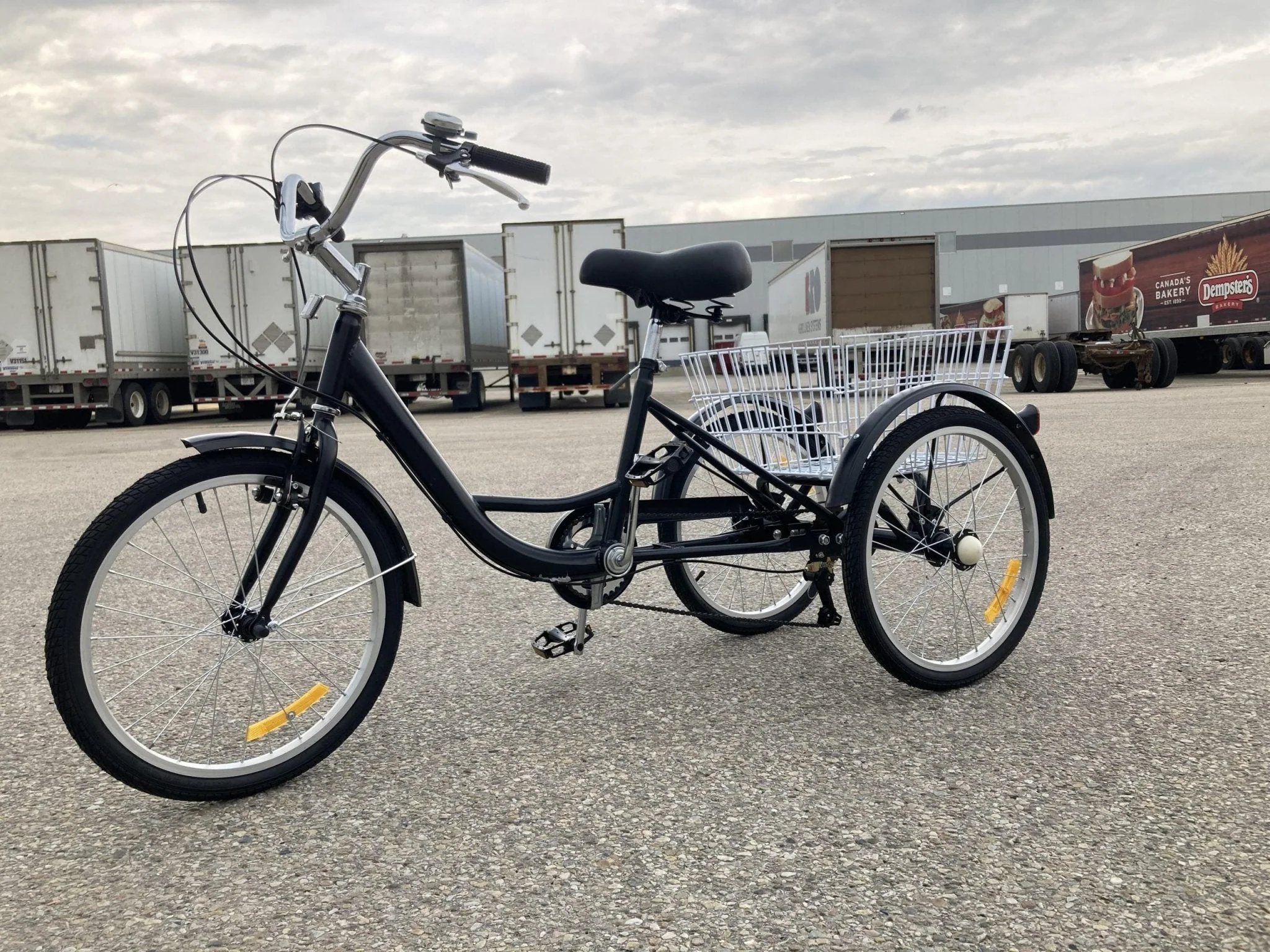 New 24-Inch Adult Tricycle 3-Wheel Bicycle with Basket – 7-Speed Shimano – SKU#TRI24ADULT - Image 7