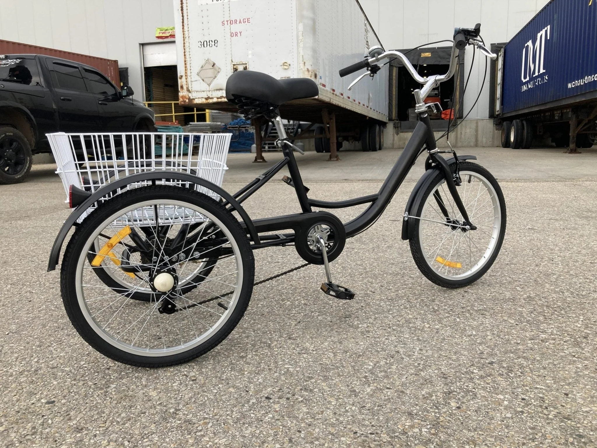 New 24-Inch Adult Tricycle 3-Wheel Bicycle with Basket – 7-Speed Shimano – SKU#TRI24ADULT - Image 9