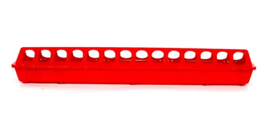 28 & 18 Hole Chick, Pigeon & Quail Feeder – 50cm Durable Plastic Poultry Feeder with Flip-Top Lid866051