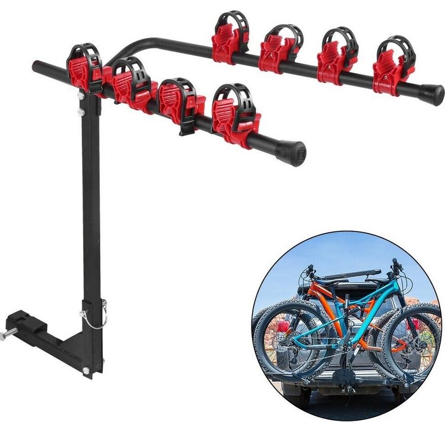 New 3-4 Bike Hitch Mount Rack – Adjustable Trailer Hitch Bike Carrier Carrier R3605L - Image 5