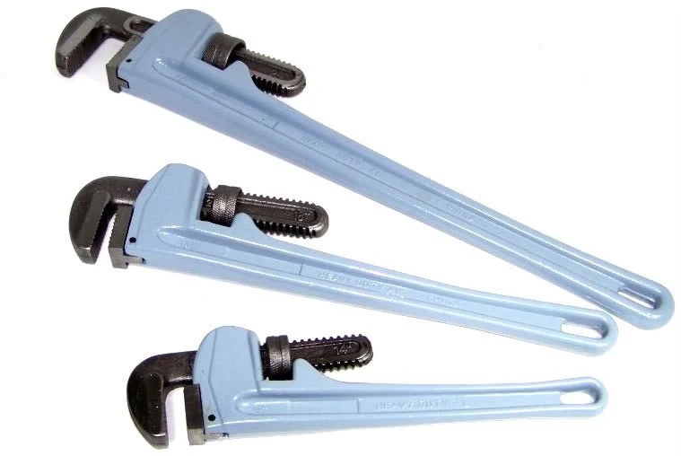 New 3-Piece Aluminum Pipe Wrench Set – 14”, 18”, and 24” Heavy-Duty Plumbing Tools 3PCSPW