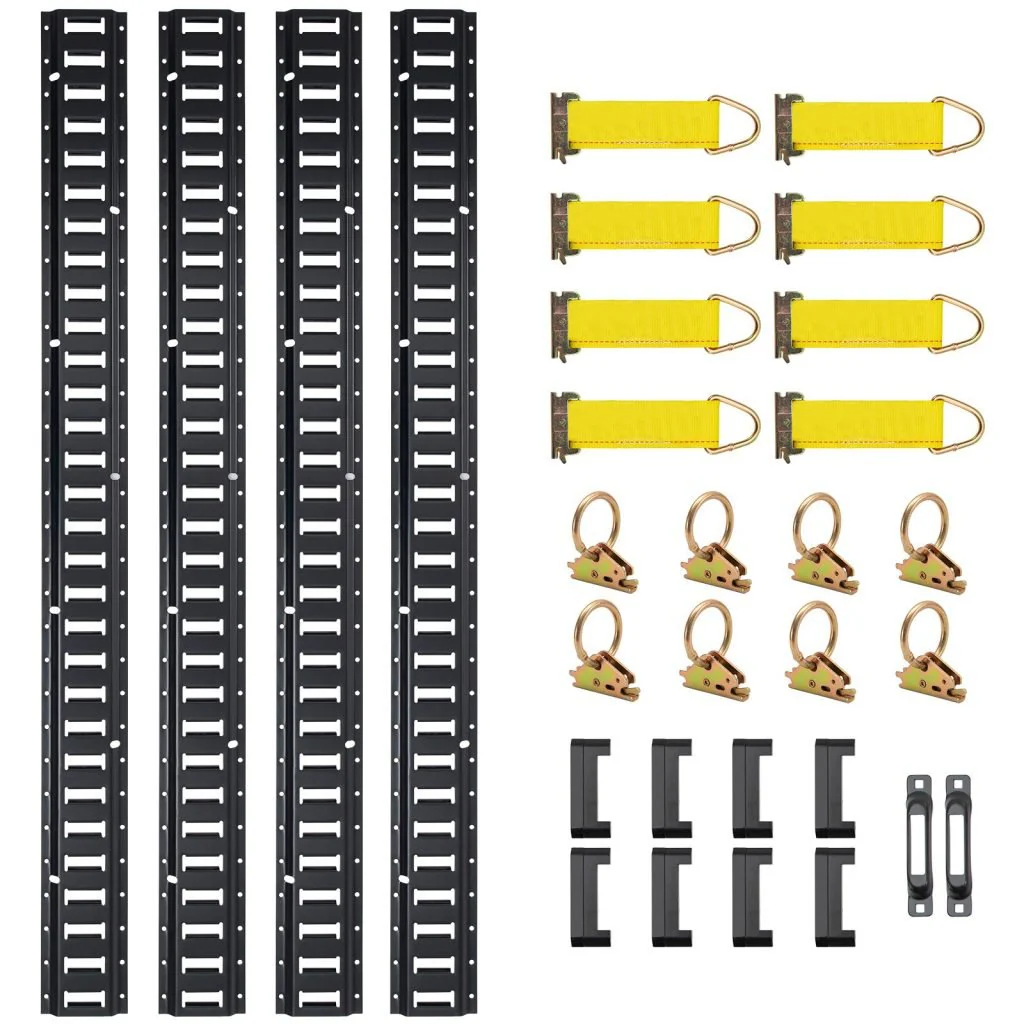 New 30-Piece 8 Ft E-Track Tie Down Rail Kit – Heavy Duty Cargo Securement System 523654 - Image 6