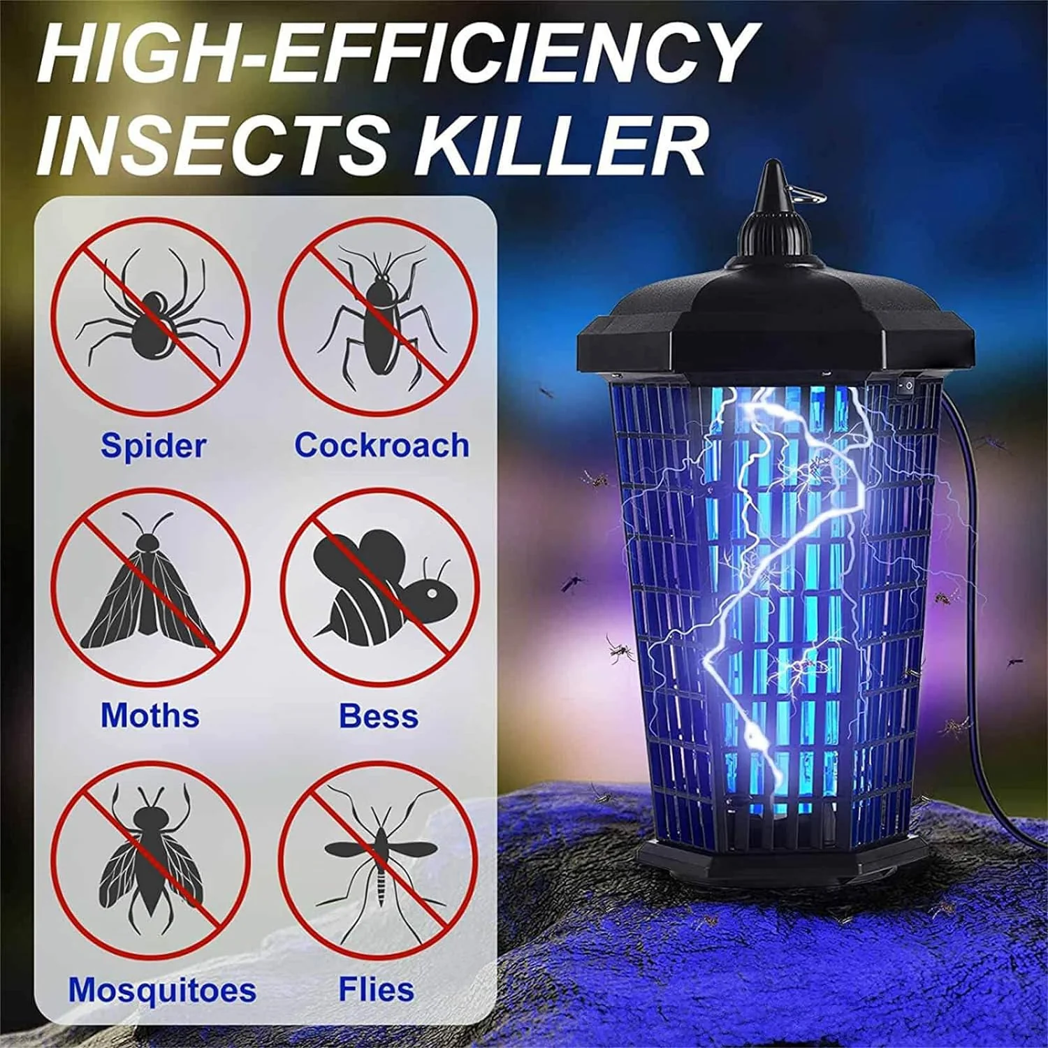 New 30W 4200V Electric Mosquito & Bug Zapper – Powerful Insect Killer 1220543 - Image 5