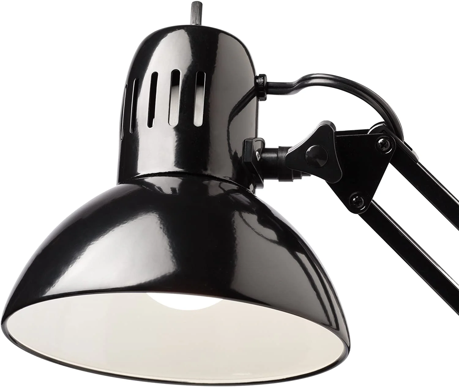 New 32-Inch Electric Desk Lamp with Metal Swing Arm – Black (Model 56963) - Image 4