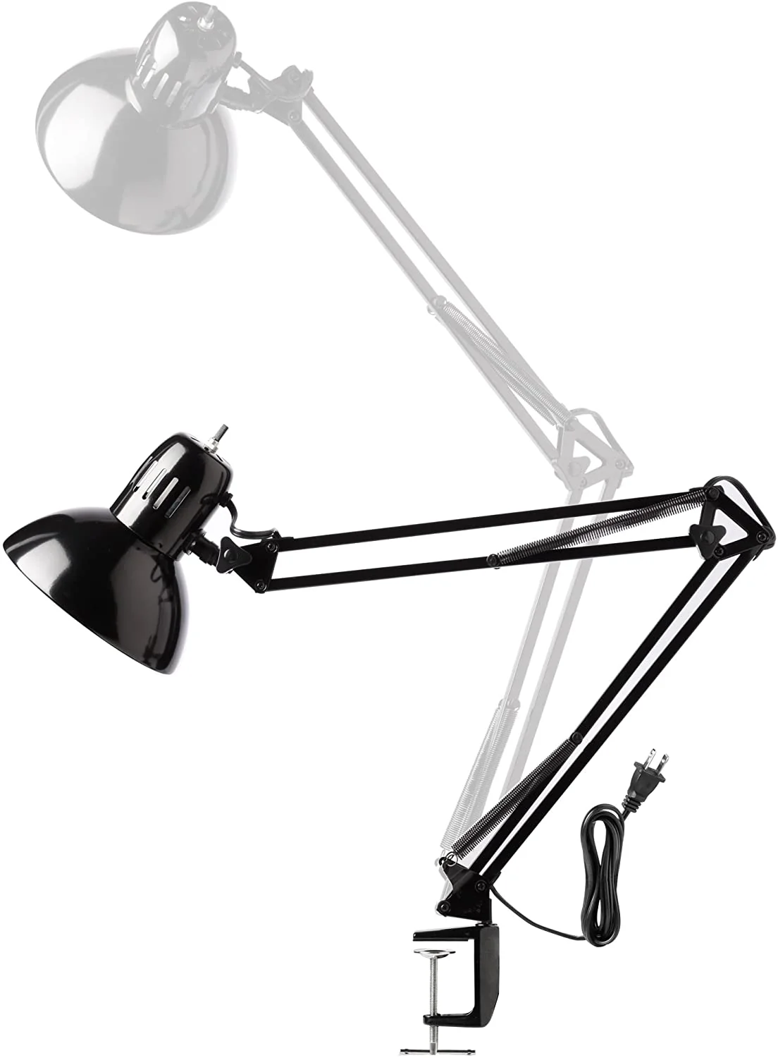 New 32-Inch Electric Desk Lamp with Metal Swing Arm – Black (Model 56963) - Image 6