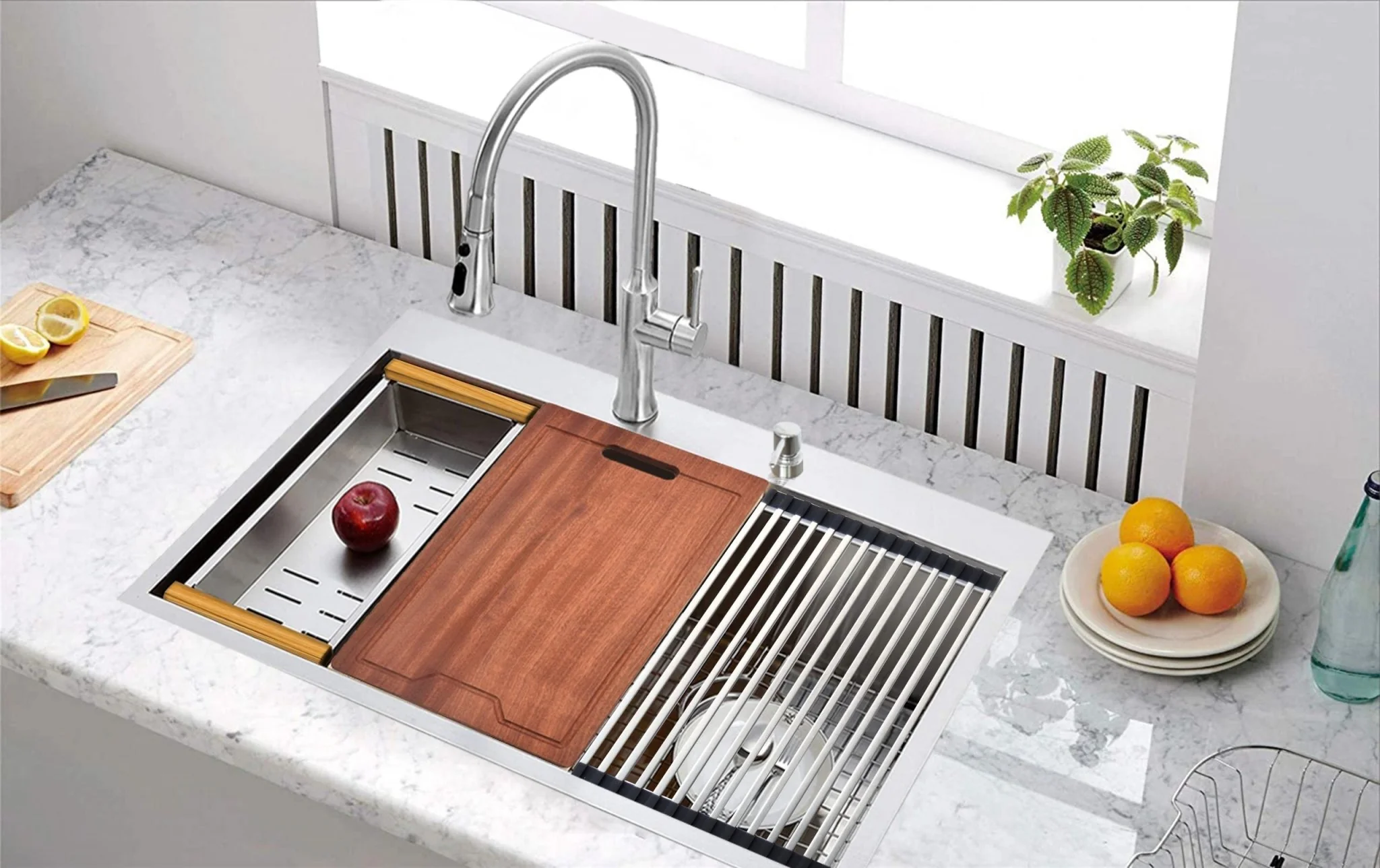 New 32-Inch Single Bowl Top Mount Stainless Steel Kitchen Sink – Durable & Easy to Install TR3219LD - Image 4