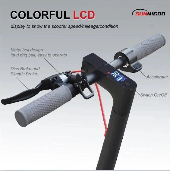 New 350W Electric Scooter – 30KM Range, LCD Display, App Control, Foldable Design, 30kmh 3848581 - Image 2