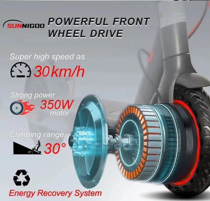 New 350W Electric Scooter – 30KM Range, LCD Display, App Control, Foldable Design, 30kmh 3848581 - Image 5